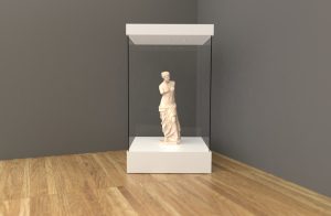 Museum Glass Display Case for Statue