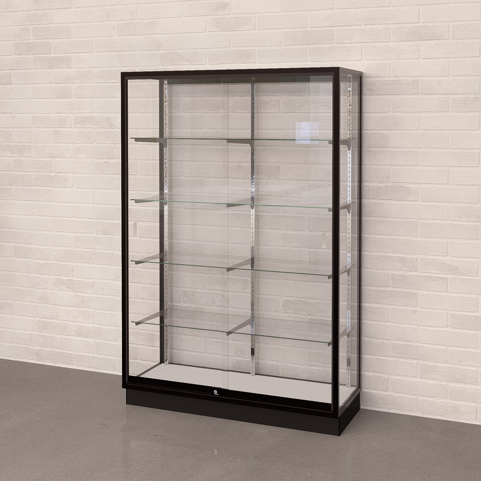 Full Style Glass Back Wallcase